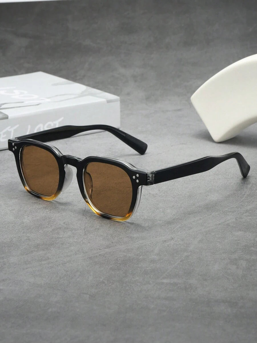 Men's Small Round Tinted Sunglasses