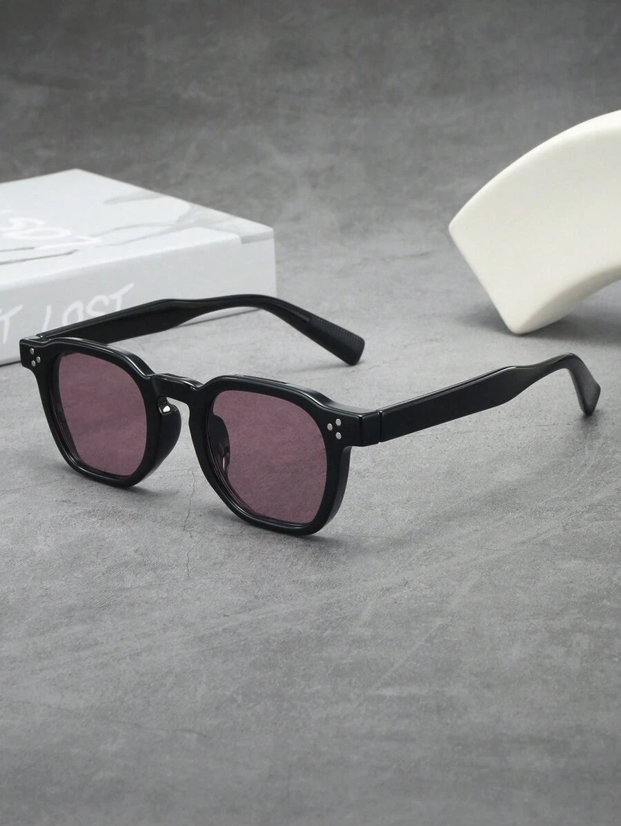 Men's Small Round Tinted Sunglasses