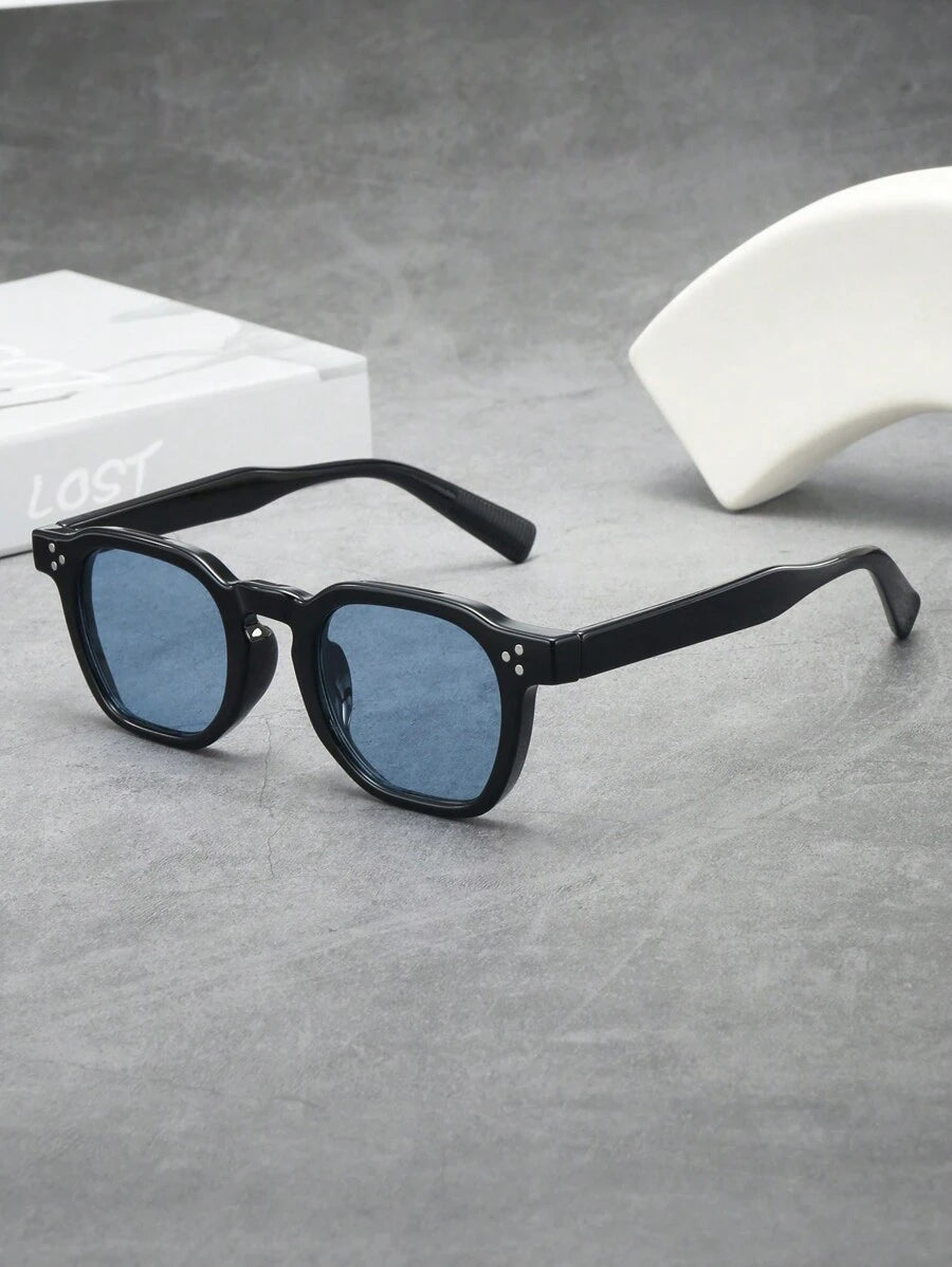 Men's Small Round Tinted Sunglasses