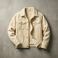 Men's Snap-Button Lined Trucker Jacket