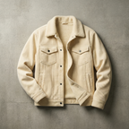 Men's Snap-Button Lined Trucker Jacket