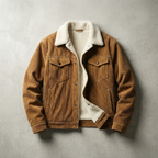 Men's Snap-Button Lined Trucker Jacket