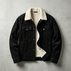 Men's Snap-Button Lined Trucker Jacket