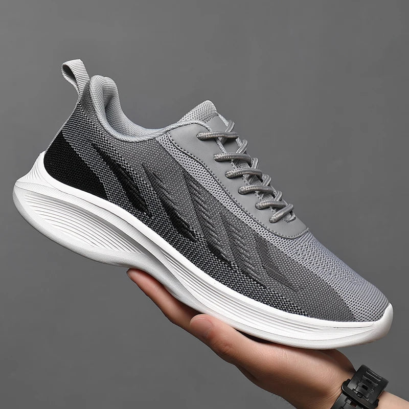 Men's Sneakers with Contrasting Inserts
