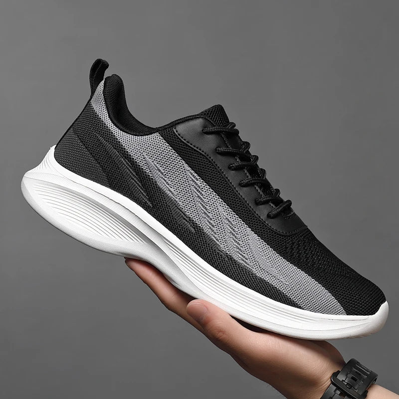 Men's Sneakers with Contrasting Inserts