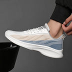 Men's Sneakers with Contrasting Inserts