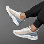 Men's Sneakers with Contrasting Inserts