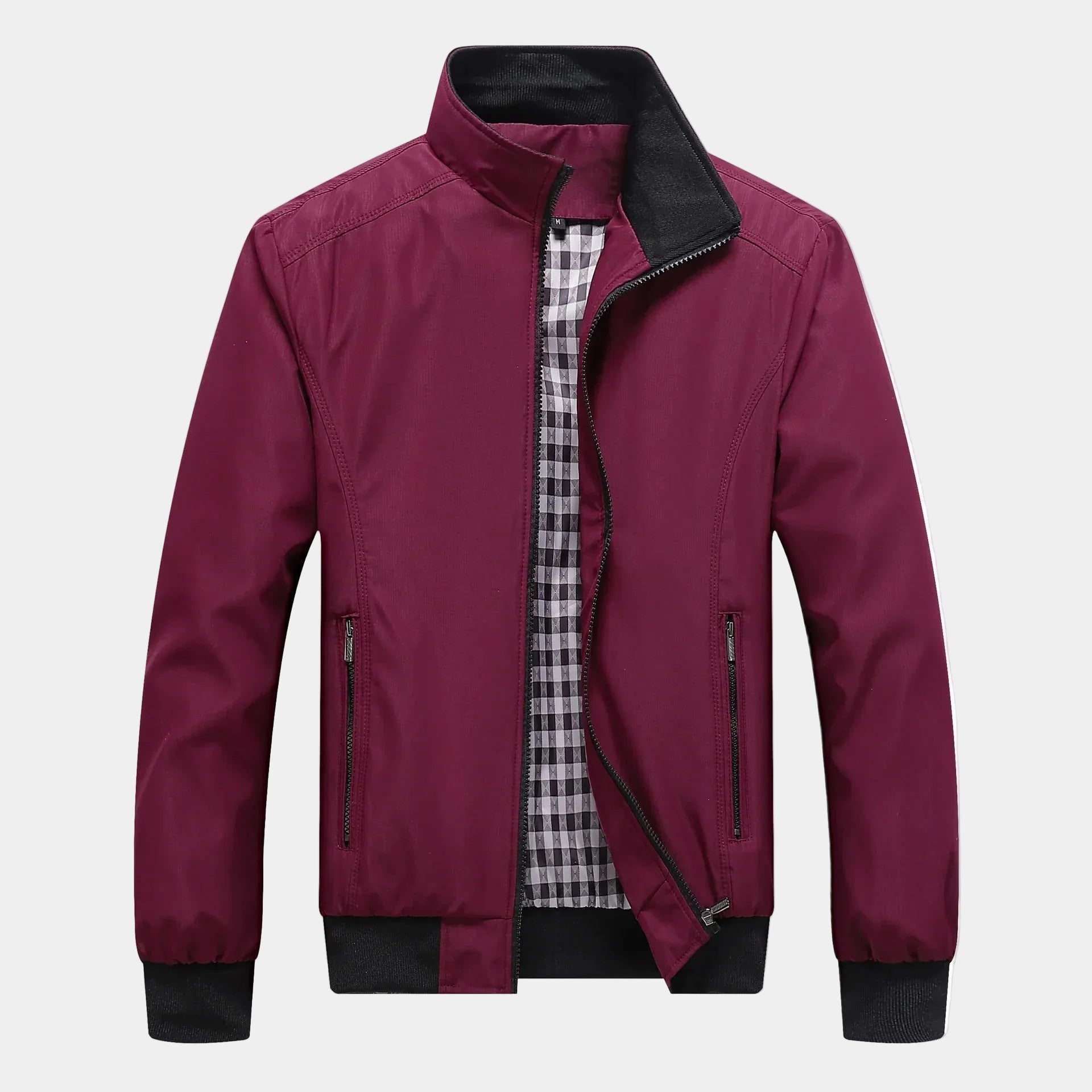 Men's Stand Collar Bomber Jacket