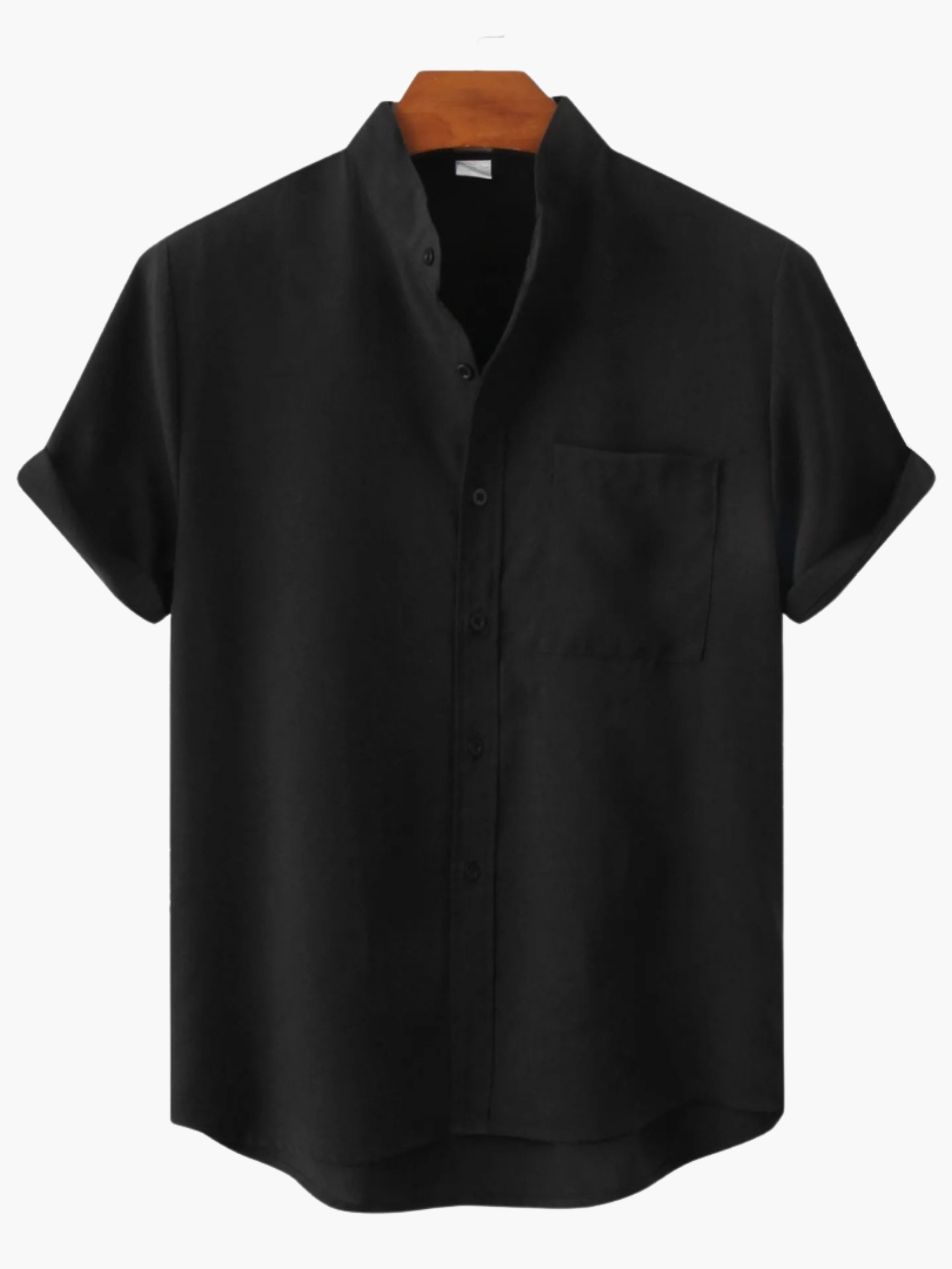 Men's Stand Collar Shirt Set