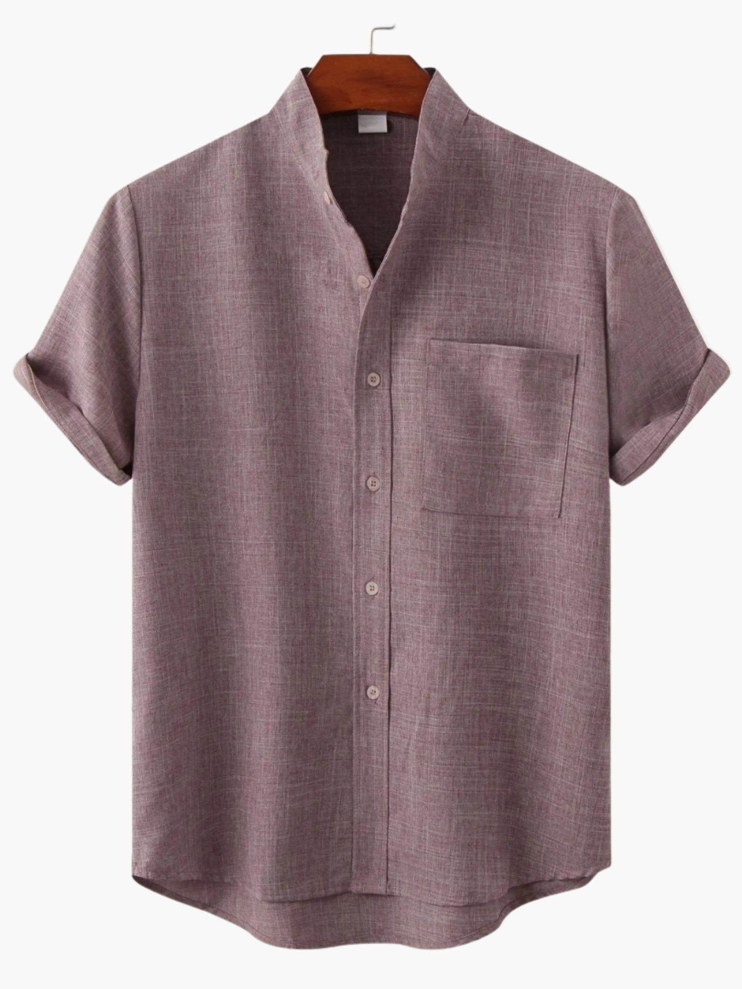 Men's Stand Collar Shirt Set