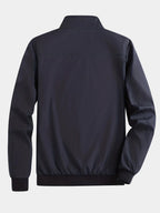 Men's Stand Collar Zip-Up Jacket