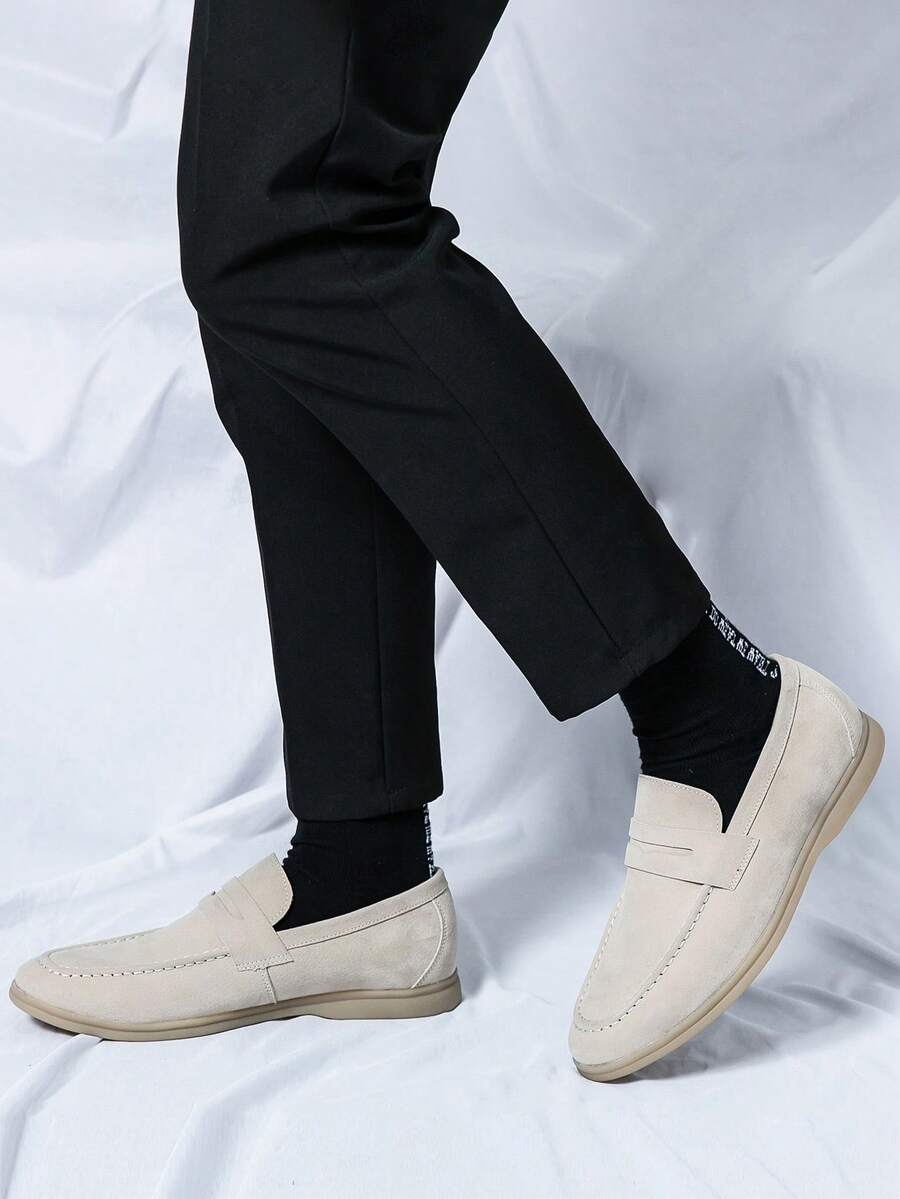 Men's Stitched Apron Toe Loafers