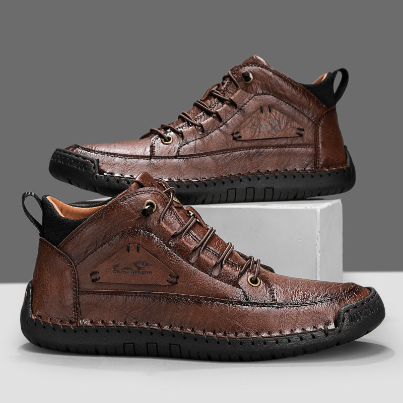 Men's Stitched High-Top Sneakers