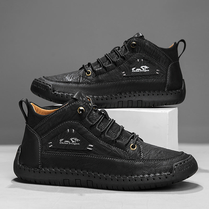 Men's Stitched High-Top Sneakers