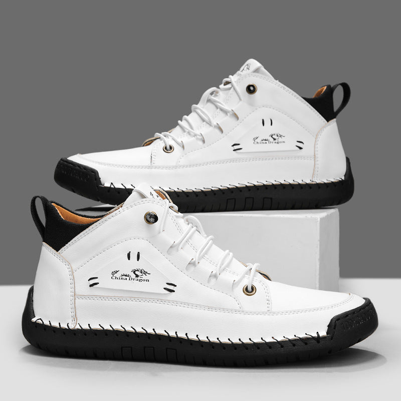 Men's Stitched High-Top Sneakers