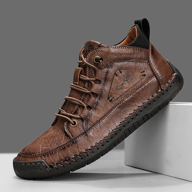 Men's Stitched High-Top Sneakers