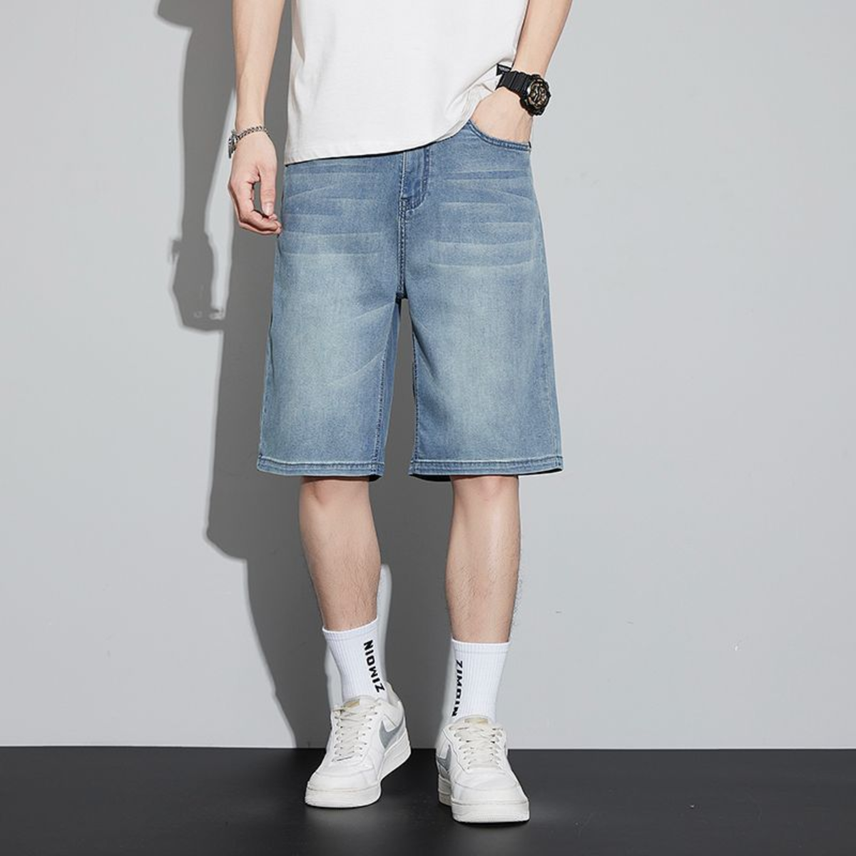 Men's Straight Cut Faded Shorts