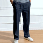 Men's Straight Pants with Drawstring