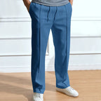 Men's Straight Pants with Drawstring