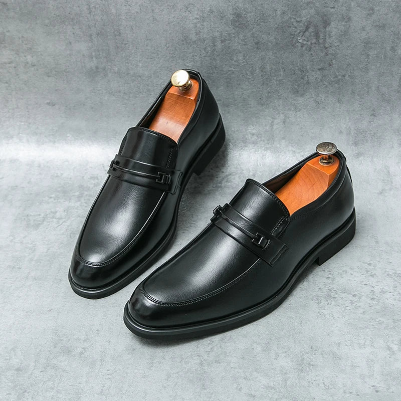 Men's Strap Detail Dress Loafers