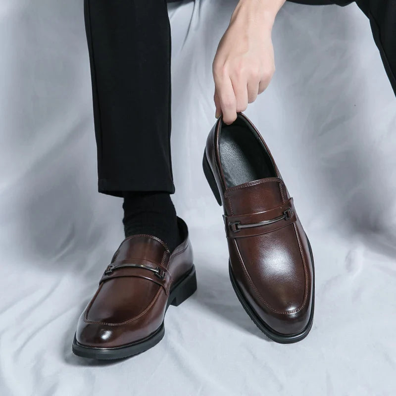 Men's Strap Detail Dress Loafers