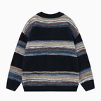 Men's Striped Button-Up Cardigan
