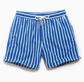 Men's Striped Drawstring Swim Shorts