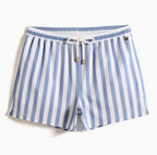 Men's Striped Drawstring Swim Shorts