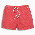Men's Striped Drawstring Swim Shorts
