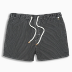 Men's Striped Drawstring Swim Shorts