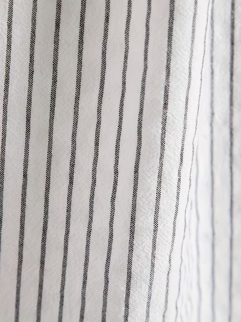 Men's Striped Henley Shirt