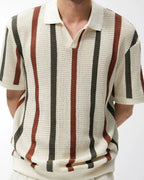 Men's Striped Polo Shirt