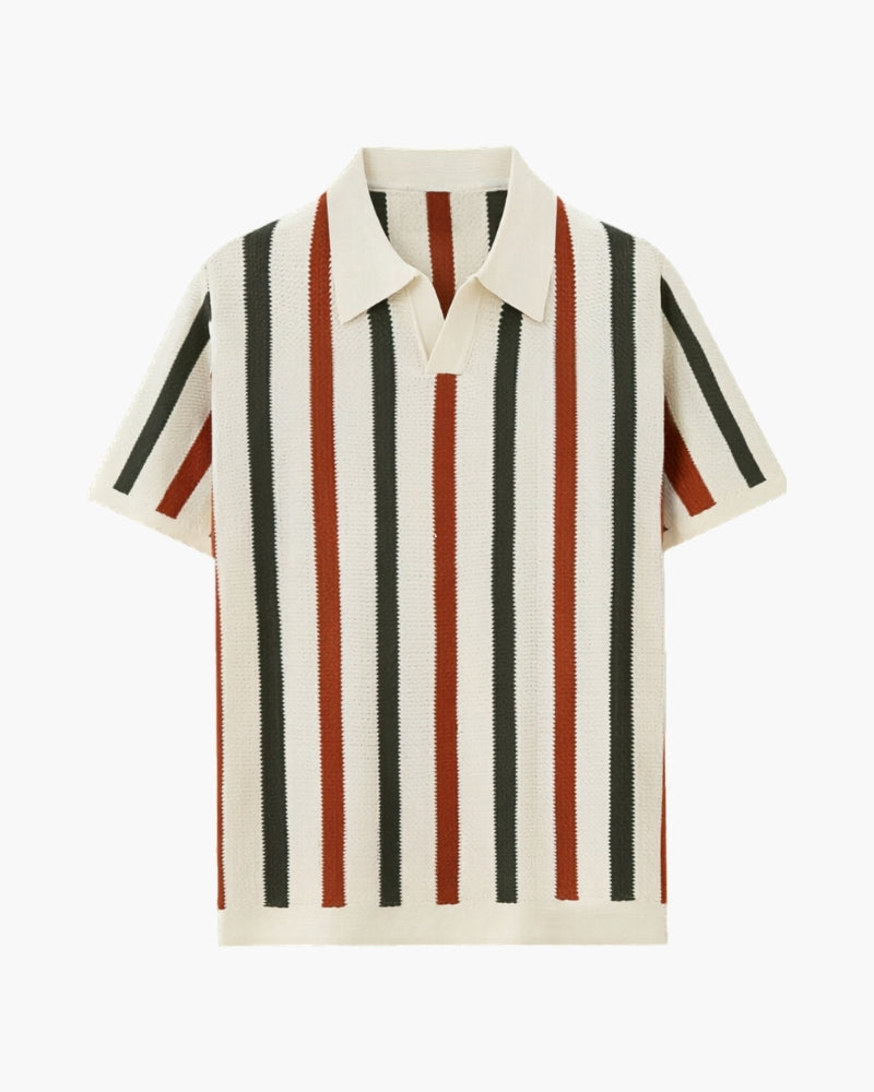 Men's Striped Polo Shirt