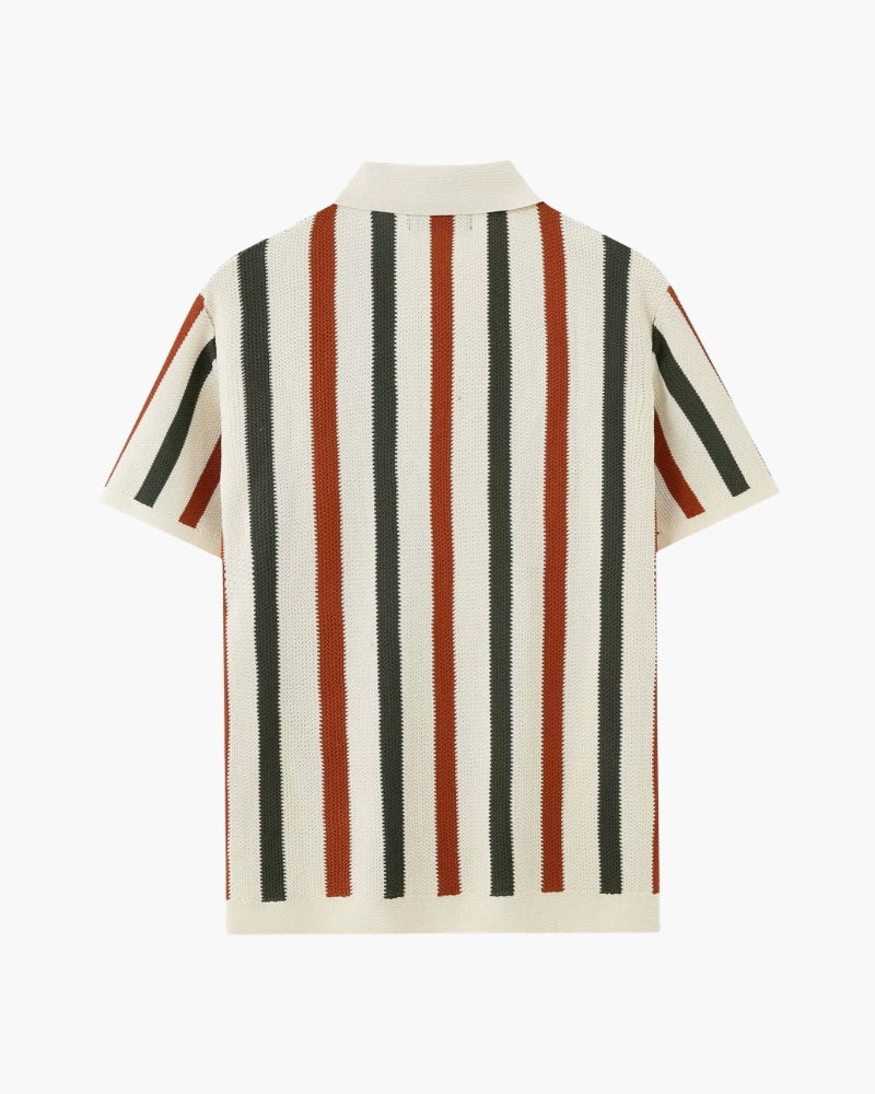 Men's Striped Polo Shirt