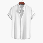 Men's Striped Shirt and Pleated Shorts Set