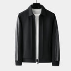 Men's Striped Zip-Up Set
