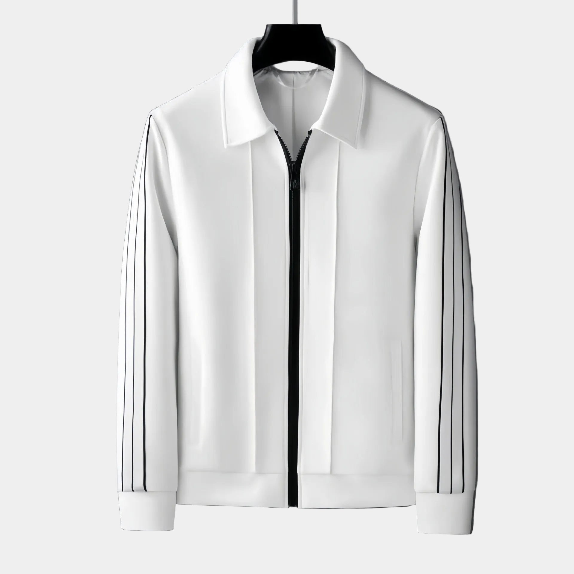 Men's Striped Zip-Up Set