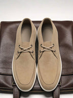 Men's Suede Apron-Toe Chukka Boots