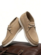 Men's Suede Apron-Toe Chukka Boots