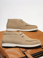 Men's Suede Apron-Toe Chukka Boots