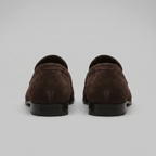 Men's Suede Apron-Toe Penny Loafers