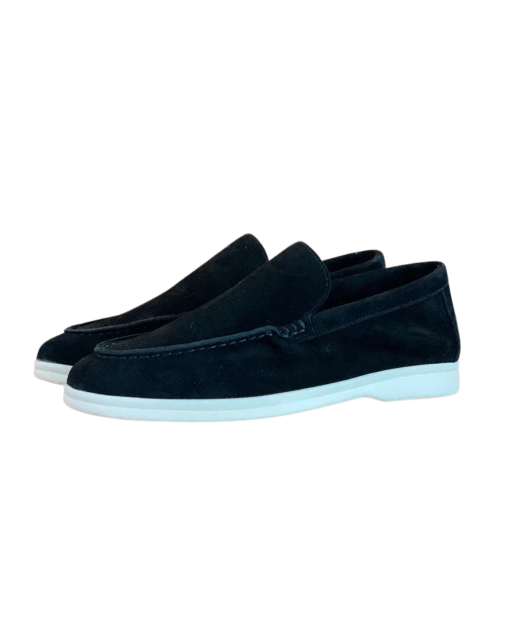 Men's Suede Apron-Toe Thick Sole Loafers
