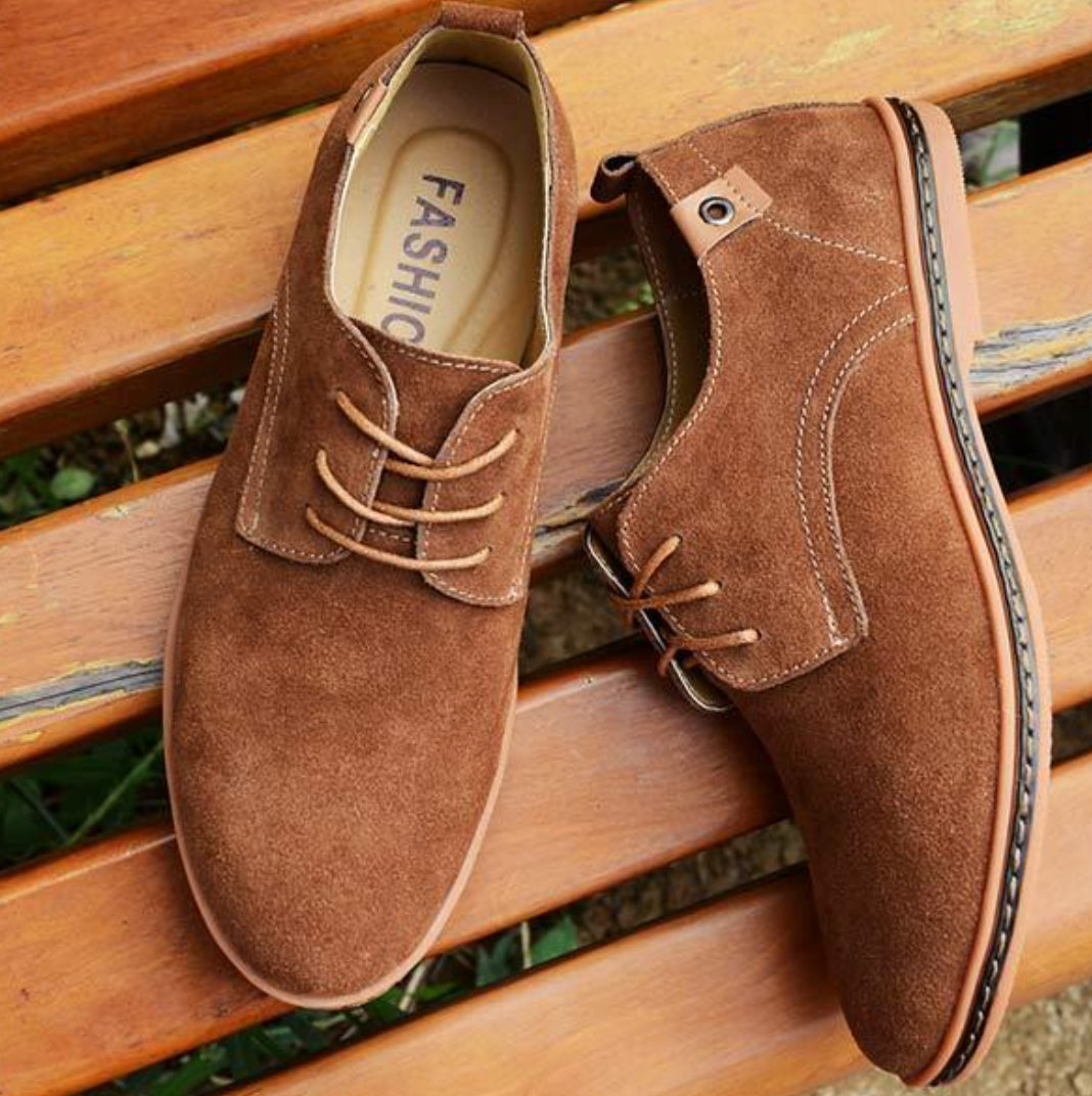 Men's Suede Derby Dress Shoes