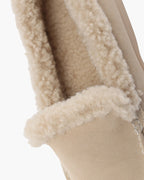 Men's Suede Faux-Fur-Lined Winter Loafers