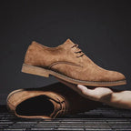 Men's Suede Lace-Up Derby Shoes