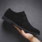 Men's Suede Lace-Up Derby Shoes