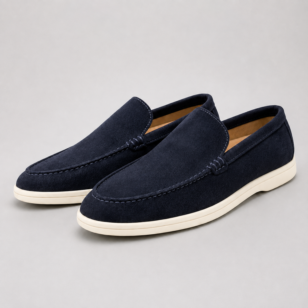 Men's Suede-Look Slip-On Loafers