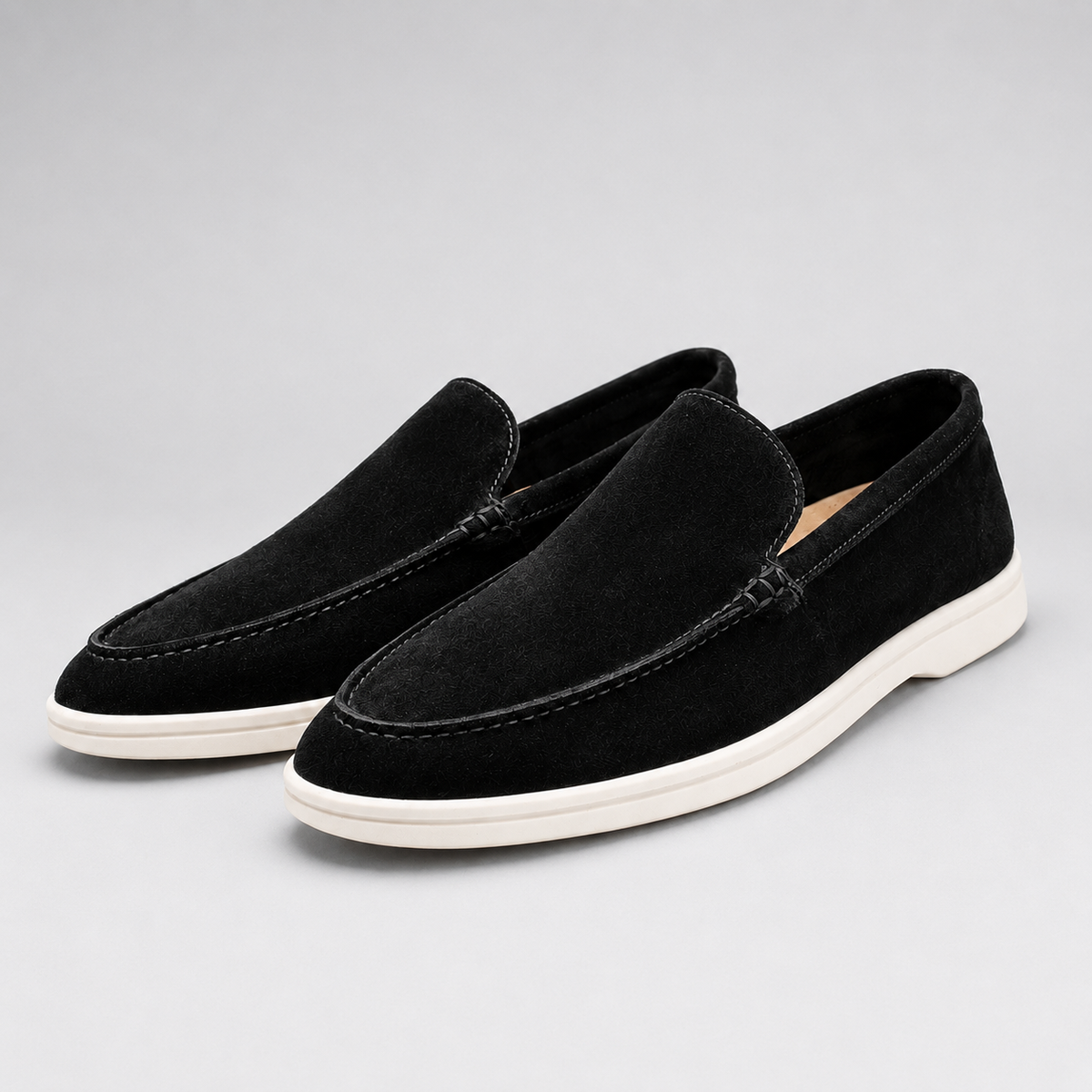 Men's Suede-Look Slip-On Loafers
