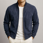 Men's Suede-Look Zip-Up Jacket