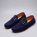 Men's Suede Perforated Driving Moccasins